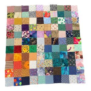 220 Precut 2" Cotton Fabric Squares Assorted Prints Colors Quilting Crafting Sup